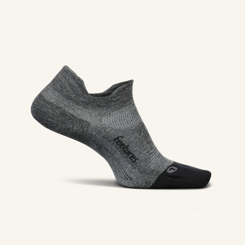 Feetures Elite Ultra Light No Show Tab Sock in Grey