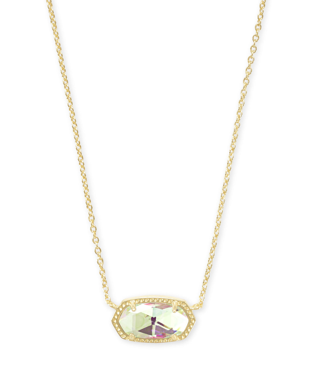 Kendra Scott Elisa 20" Pendant Necklace In Gold Dichroic Glass
