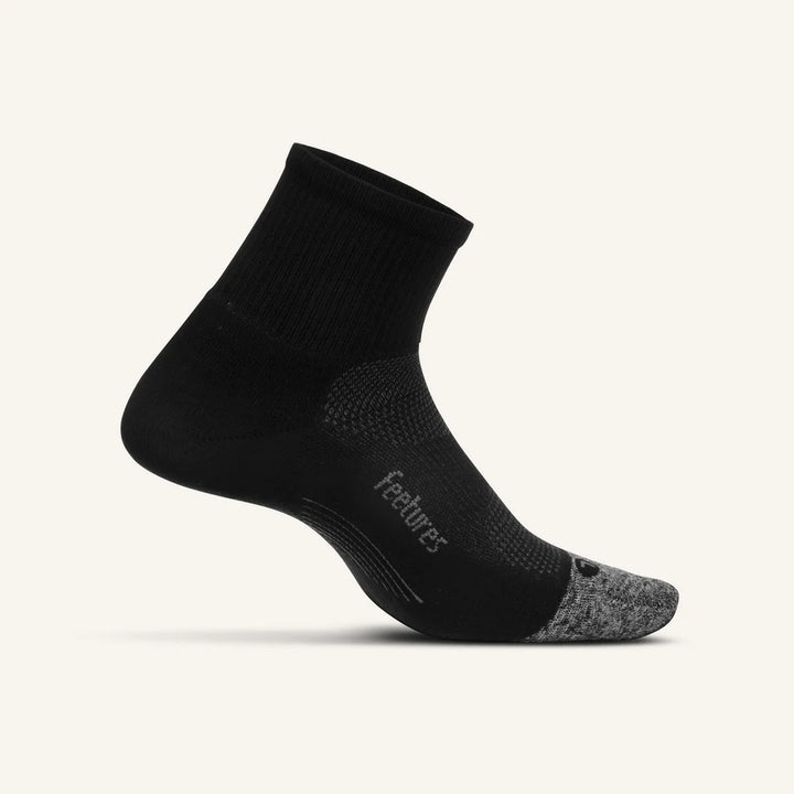 Feetures Elite Ultra Light Quarter Sock in Black
