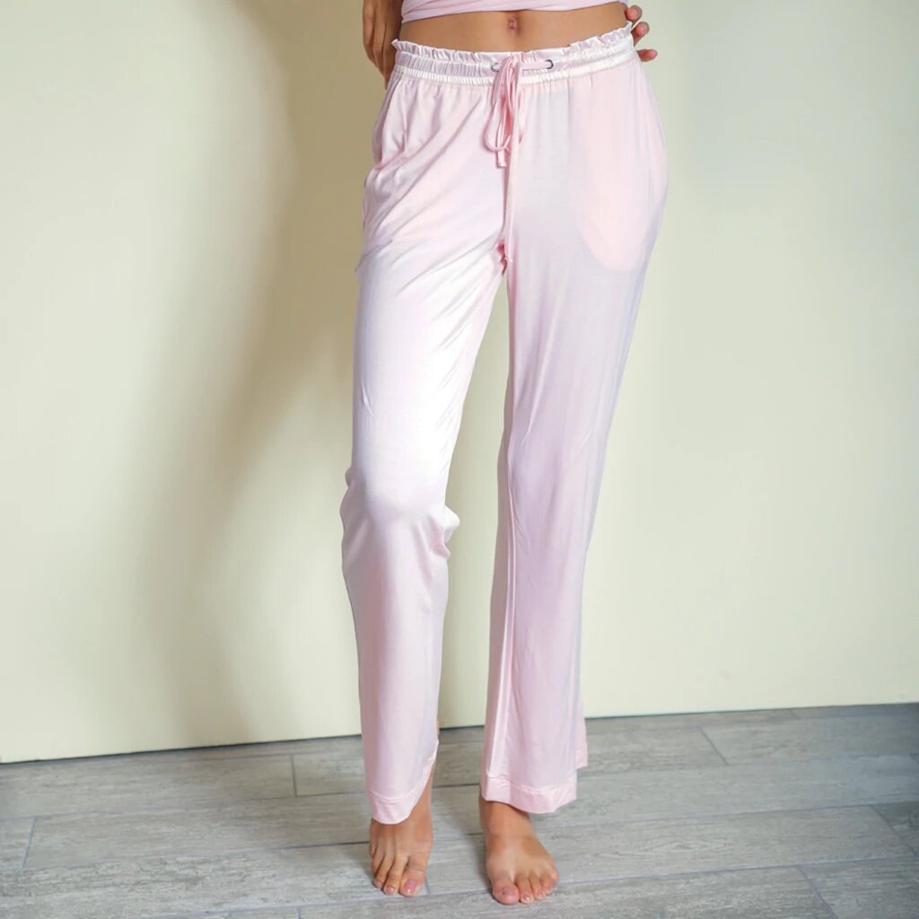 Faceplant Dreams Bamboo® Pajama Pants in Blush Pink