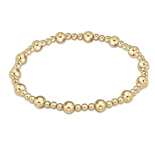 enewton Classic Sincerity Pattern 5mm Bead Bracelet - Gold