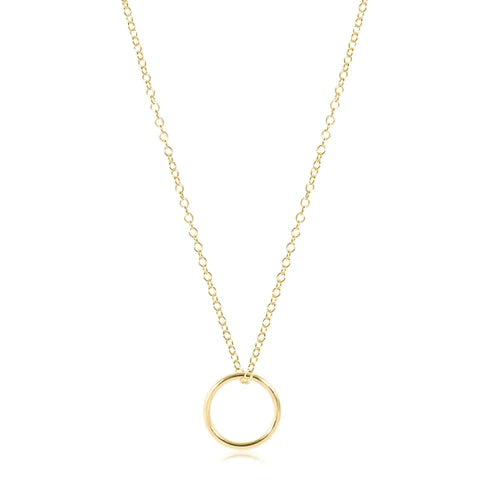 Enewton 16" necklace gold - halo gold charm