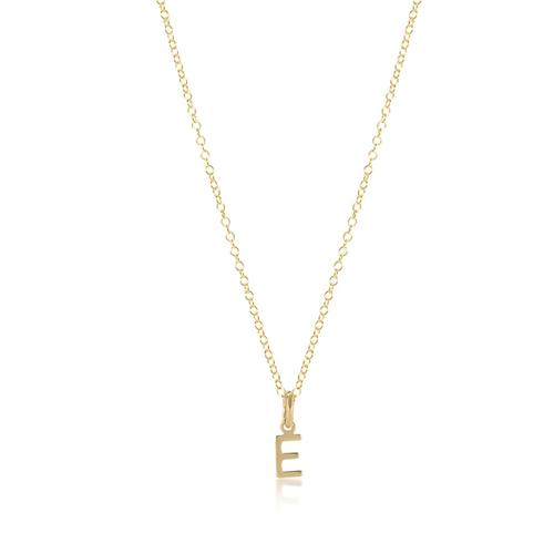Enewton 16" Necklace Gold-Respect Gold Initial Charm