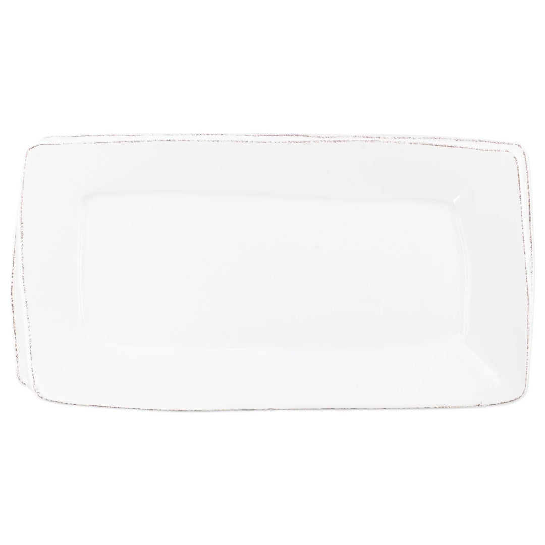 VIETRI LASTRA RECTANGULAR PLATTER in White