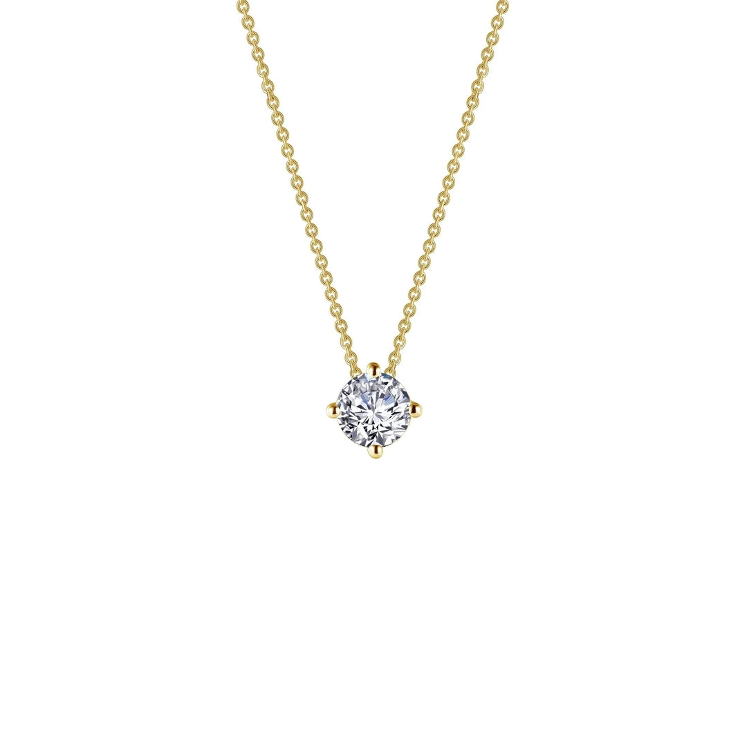 Lafonn 0.65 CTW Solitaire Necklace in Gold