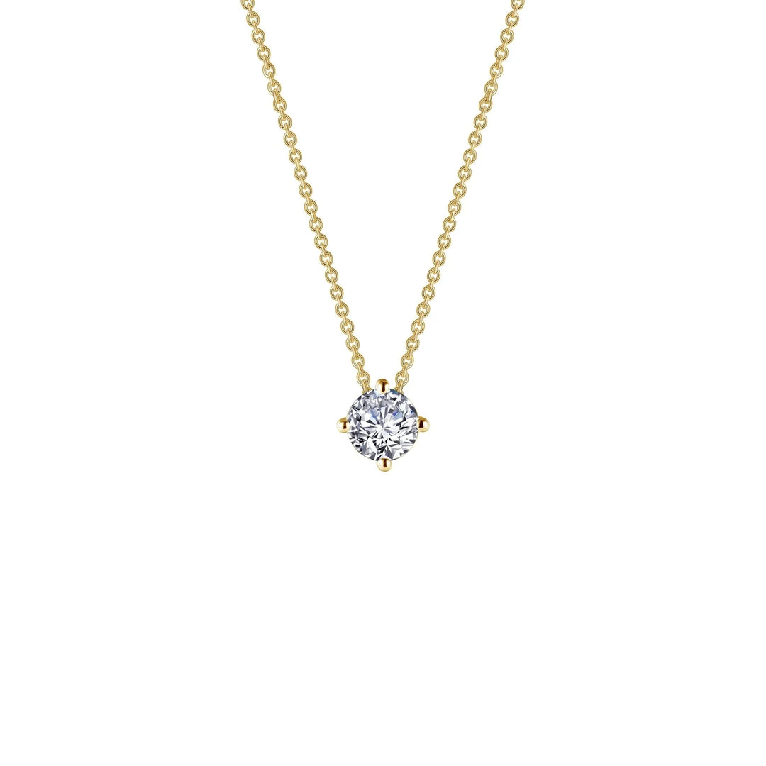 Lafonn 0.50 CTW Solitaire Necklace in Gold