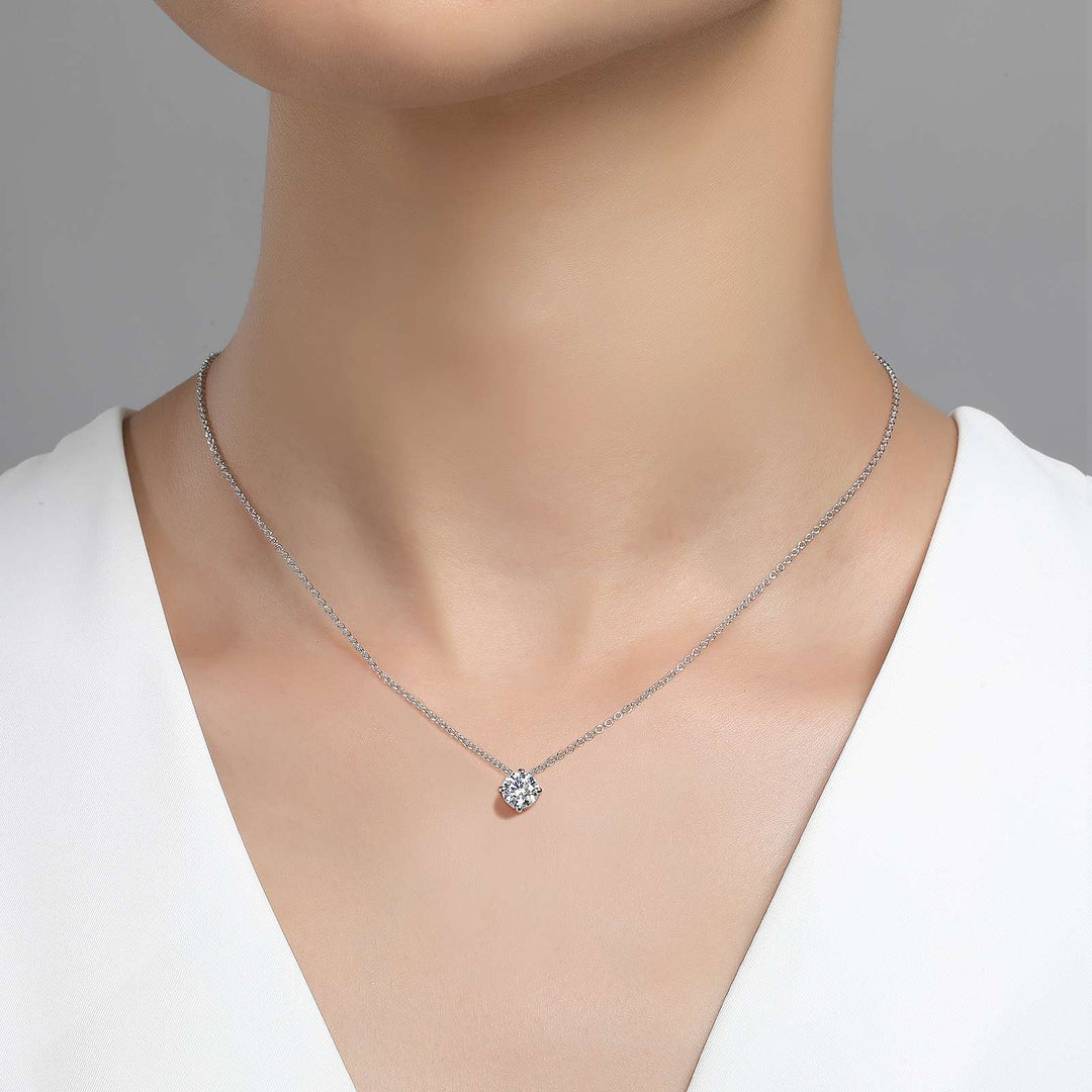 Lafonn 0.85 CTW Solitaire Necklace in Silver
