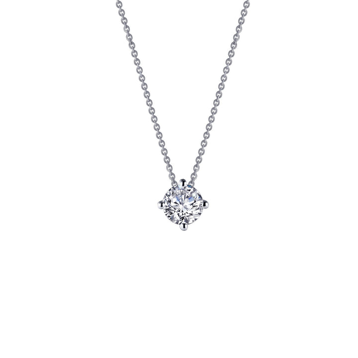 Lafonn 0.85 CTW Solitaire Necklace in Silver