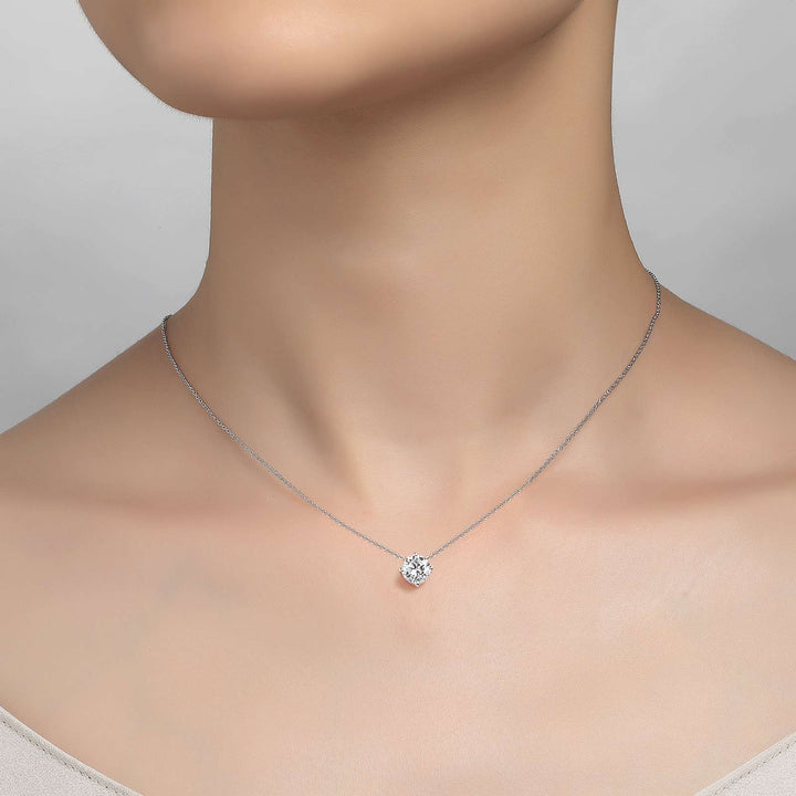 Lafonn 1.25 CTW Solitaire Necklace in Silver