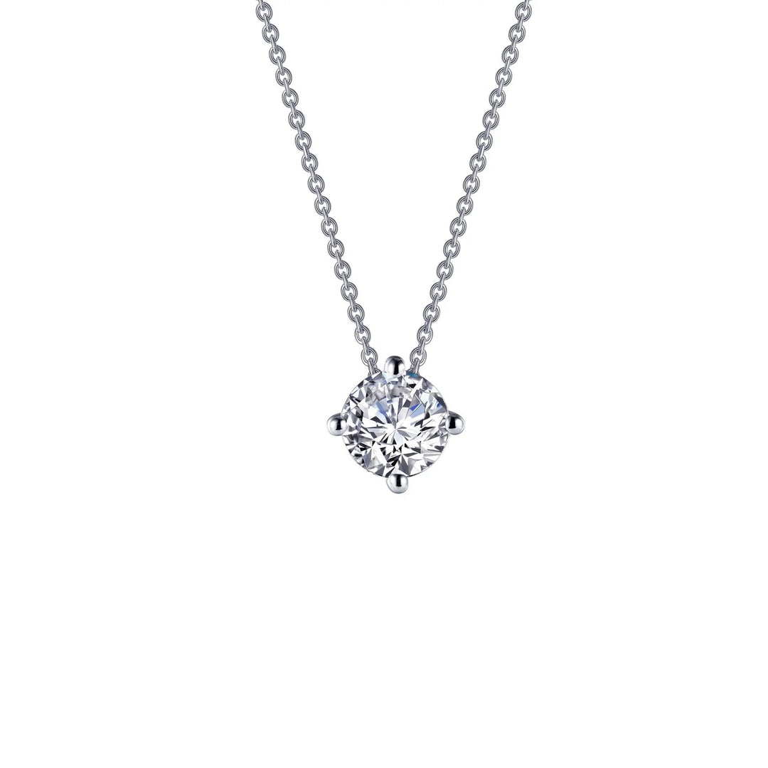 Lafonn 1.5 CTW Solitaire Necklace in Silver