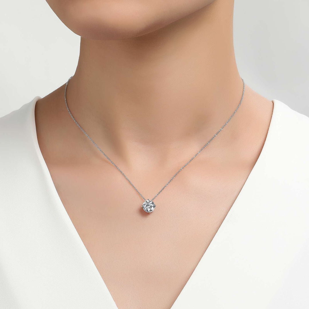 Lafonn 1.5 CTW Solitaire Necklace in Silver