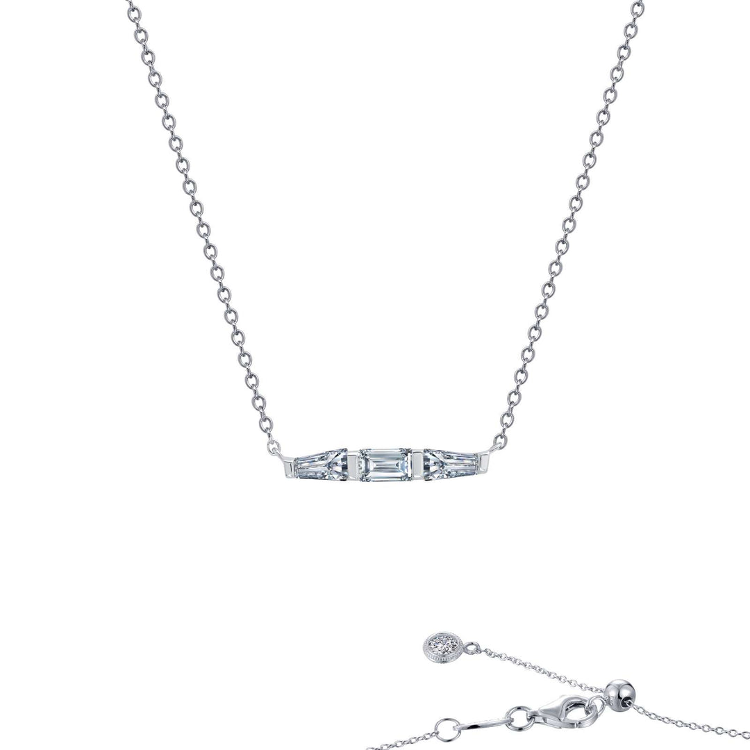 Lafonn 0.84 CTW Baguette Bar Necklace