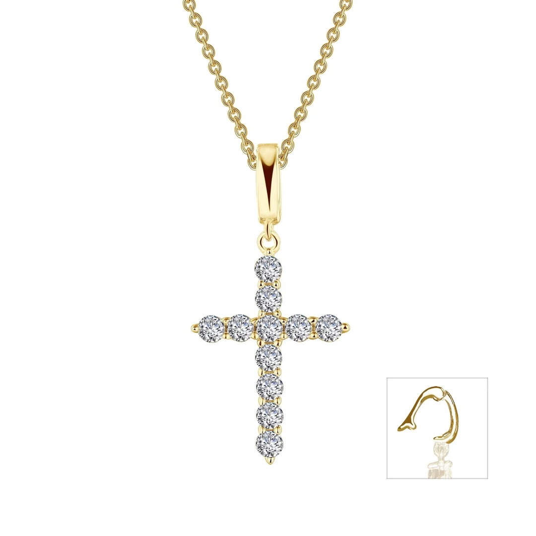 Lafonn 0.55 CTW Cross Pendant Necklace in Gold