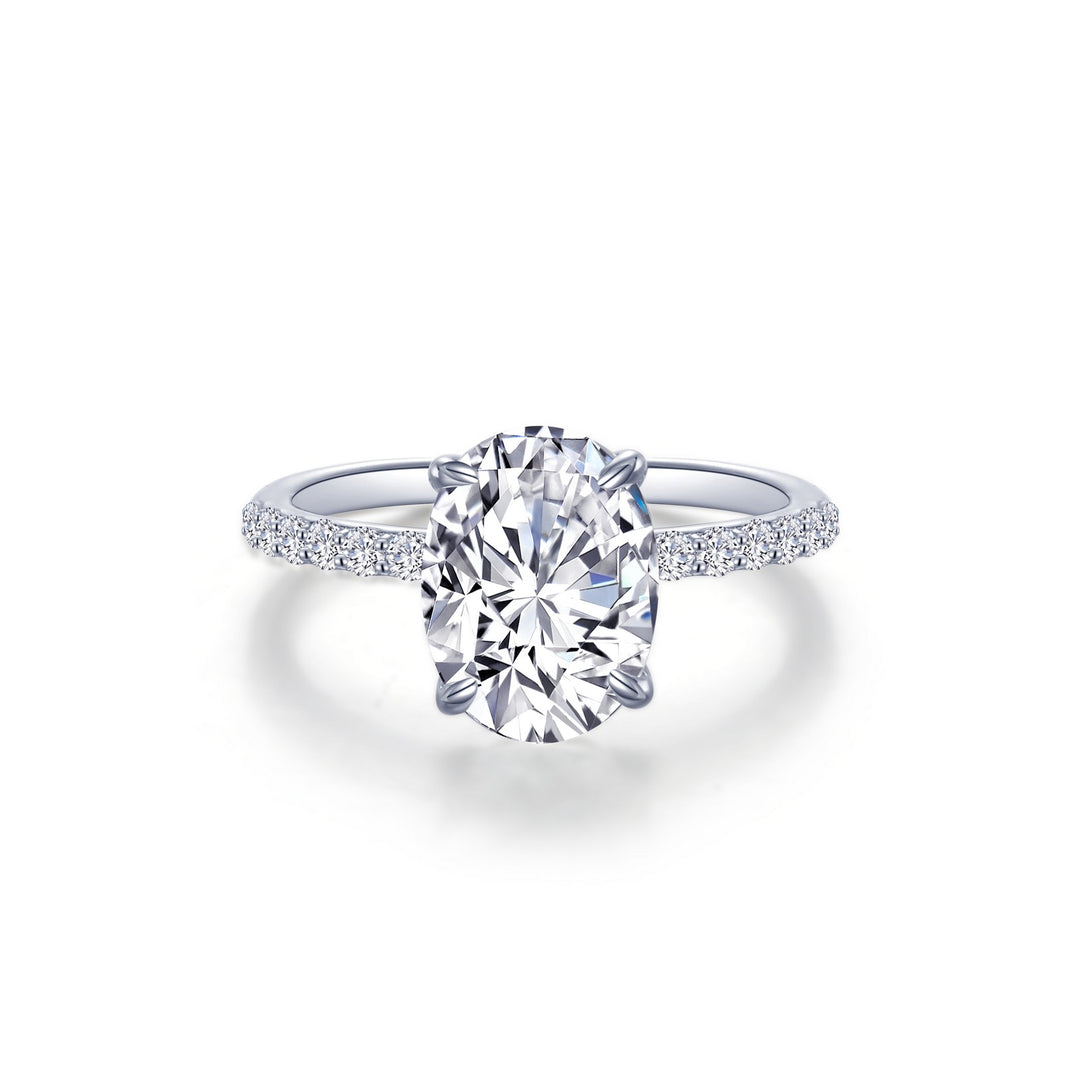 Lafonn Oval Solitaire Engagement Ring
