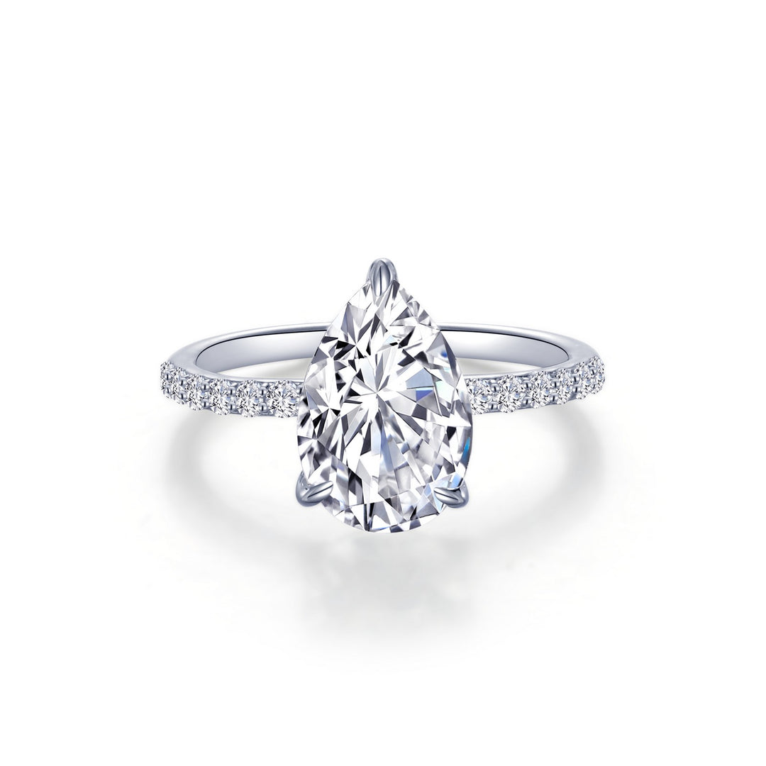 Lafonn Pear-Shaped Solitaire Engagement Ring
