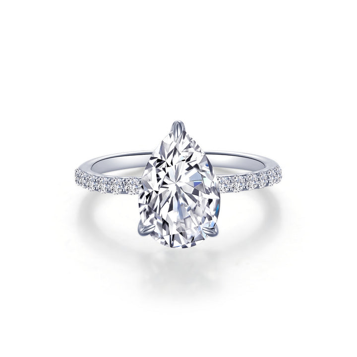 Lafonn Pear-Shaped Solitaire Engagement Ring