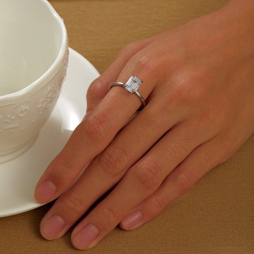Lafonn Emerald-Cut Solitaire Engagement Ring
