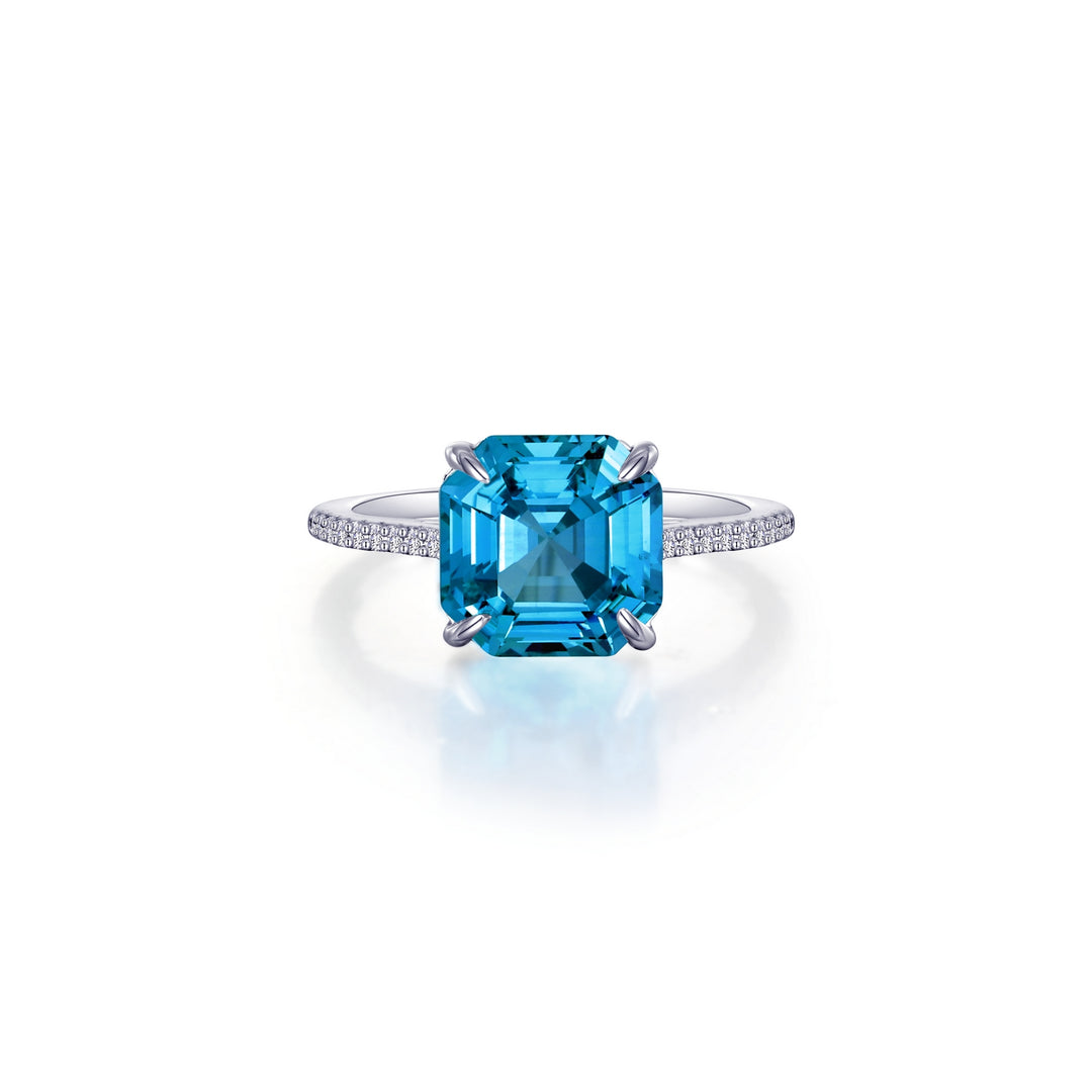 Lafonn Fancy Sapphire Solitaire Ring