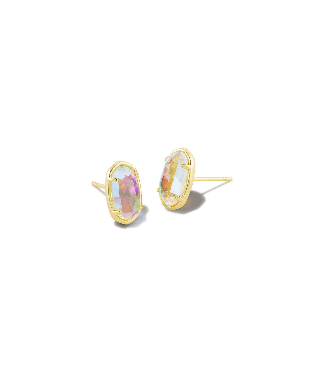 Kendra Scott Grayson Stud Earrings in Gold Dichroic Glass