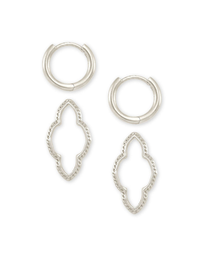 Kendra Scott Abbie Huggie Earrings in Silver