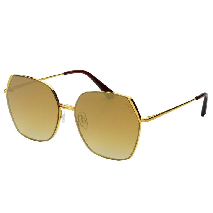 FREYRS Chelsie Large Oversized Designer Sunglasses in Gold