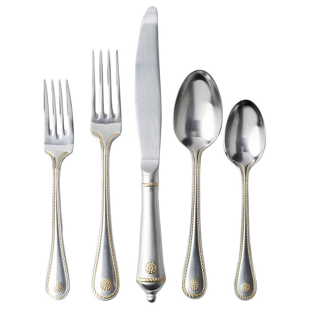 Juliska Berry and Thread Flatware with Gold Accents