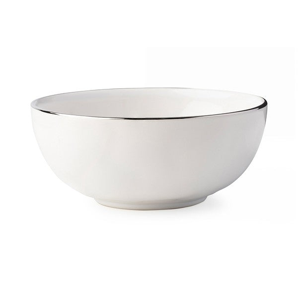 Juliska Puro Cereal Bowl - Whitewash with Platinum Rim