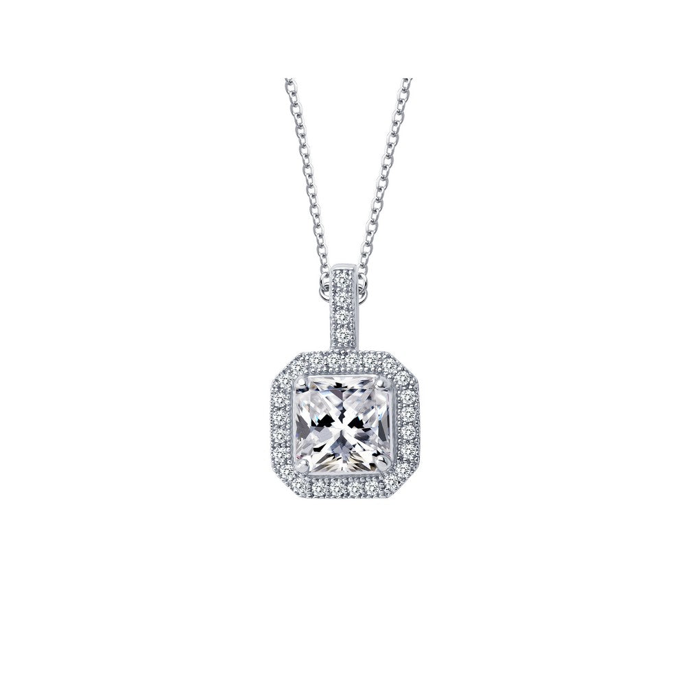 Lafonn 1.52 ct tw Halo Pendant Necklace