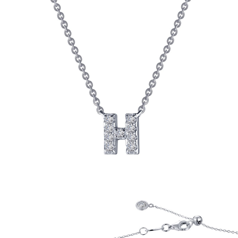 Lafonn Letter Block Initial Pendant Necklace