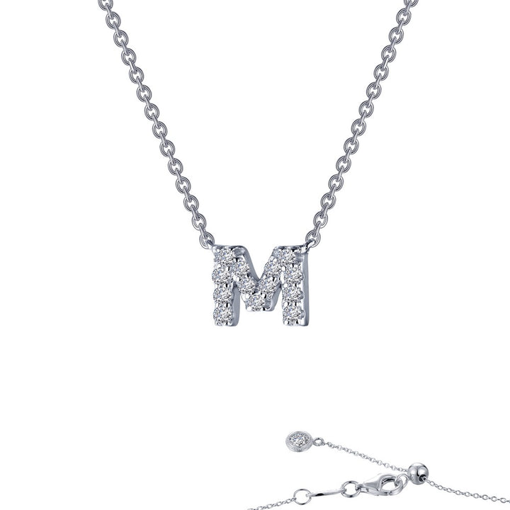 Lafonn Letter Block Initial Pendant Necklace