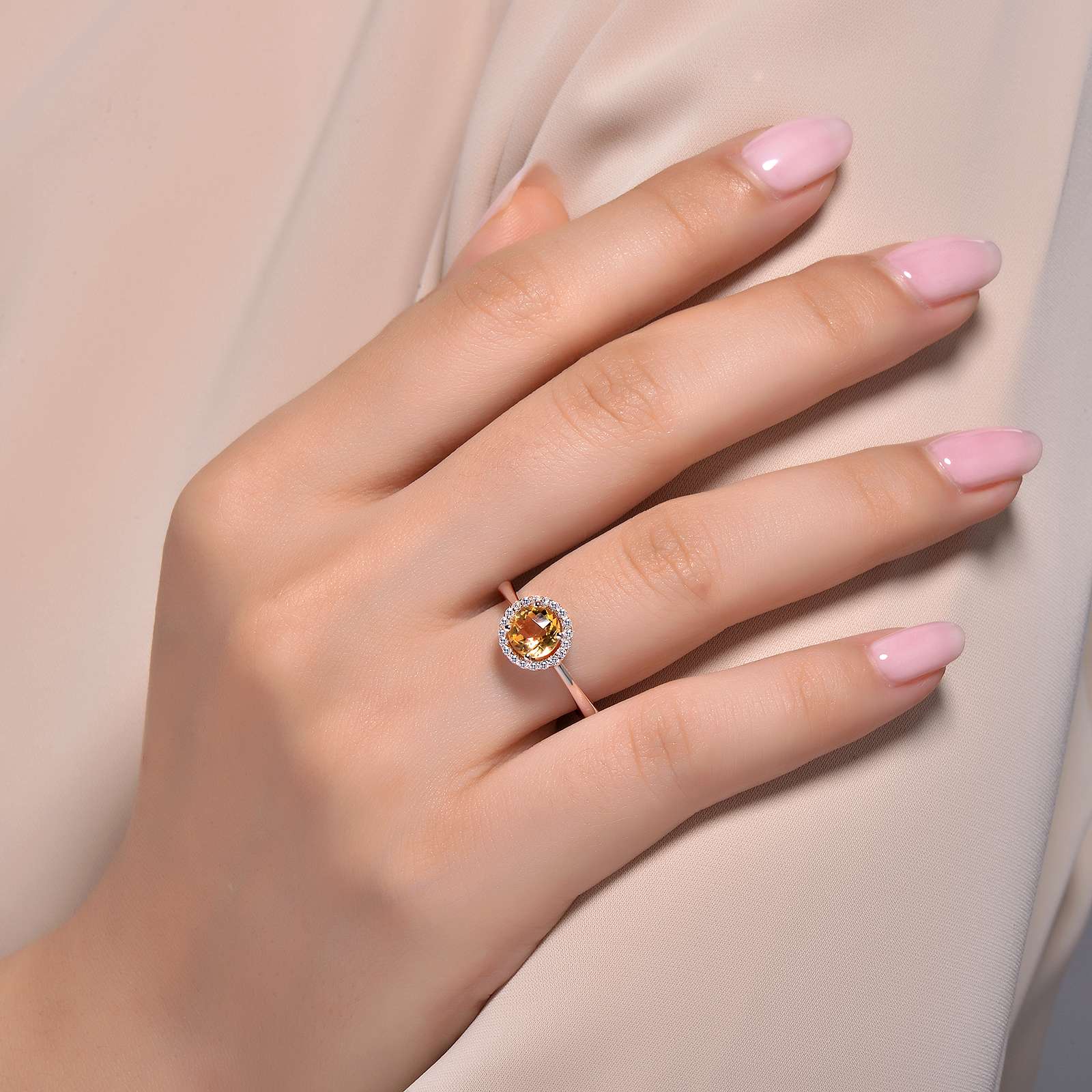Lafonn November Birthstone Ring Sugar Spice