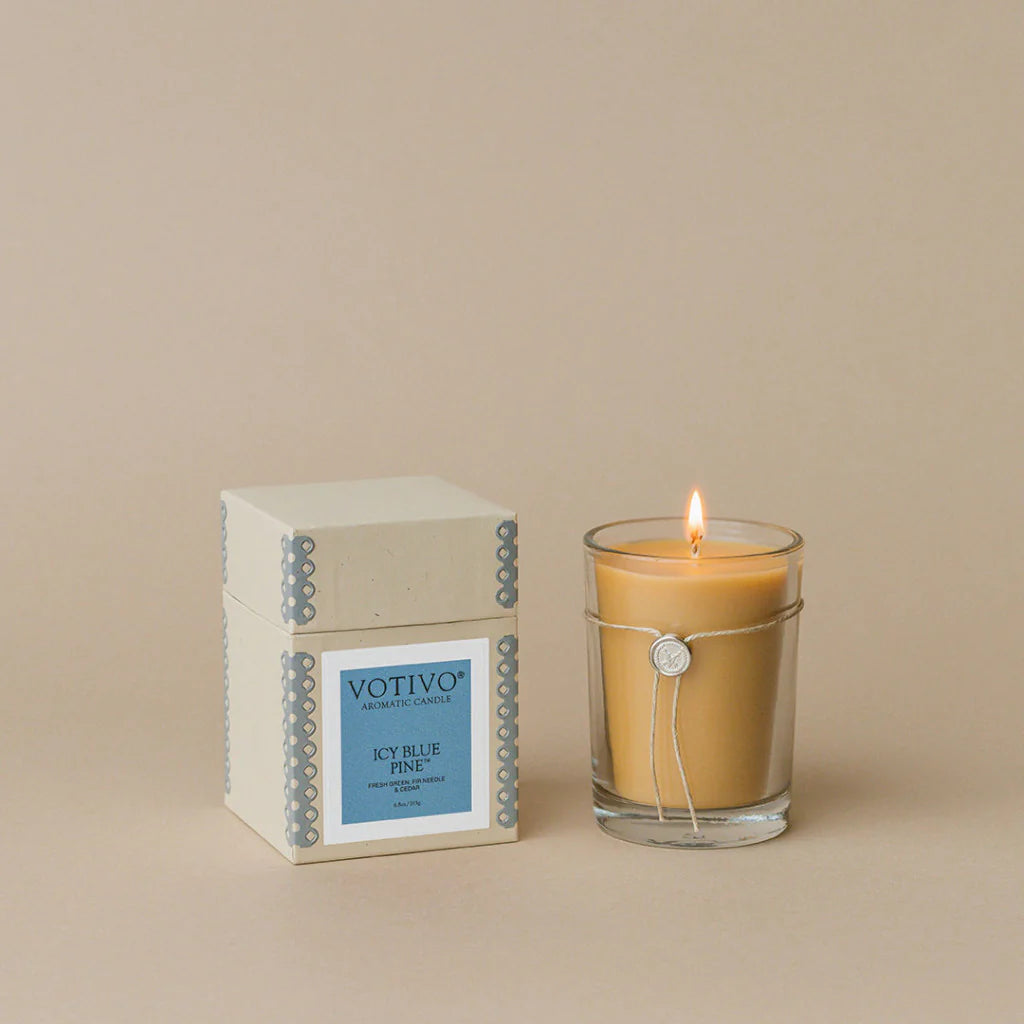 Votivo 6.8oz Aromatic Candle-Icy Blue Pine