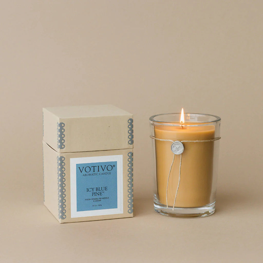 Votivo 16.2oz Aromatic Candle-Icy Blue Pine