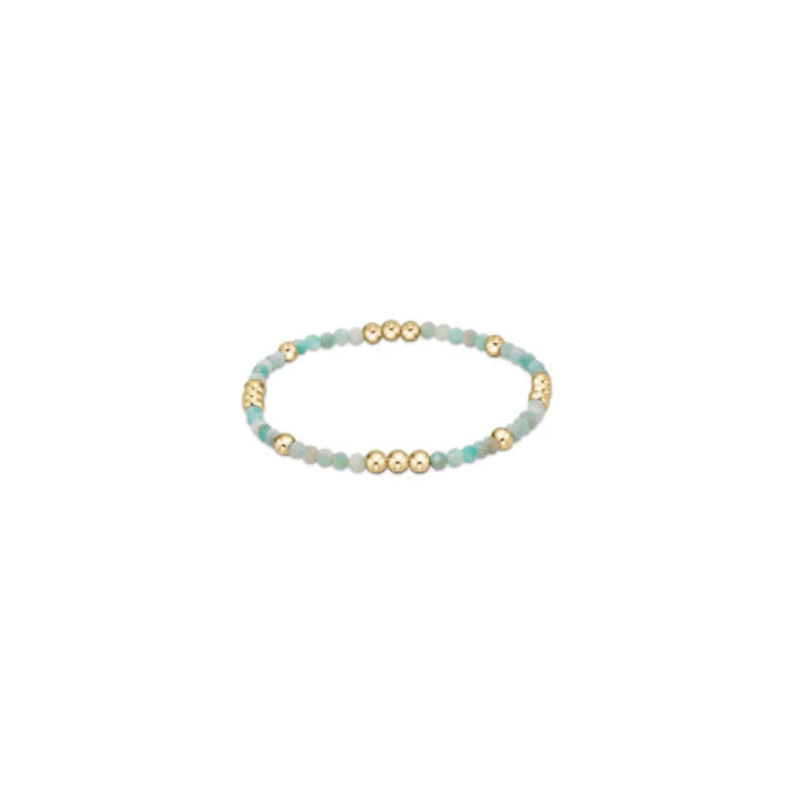 Enewton Worthy Pattern 3mm Gemstone Bead Bracelet IN AMAZONITE
