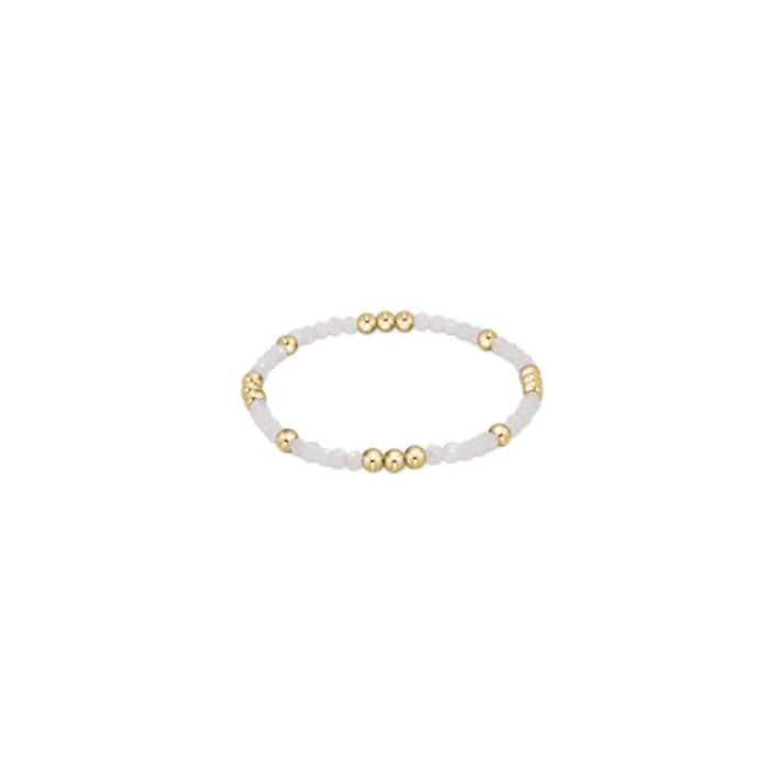 Enewton Worthy Pattern 3mm Gemstone Bead Bracelet IN MOONSTONE
