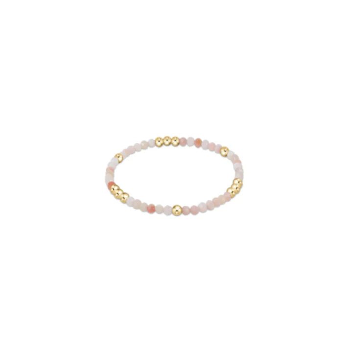 Enewton Worthy Pattern 3mm Gemstone Bead Bracelet IN PINK OPAL